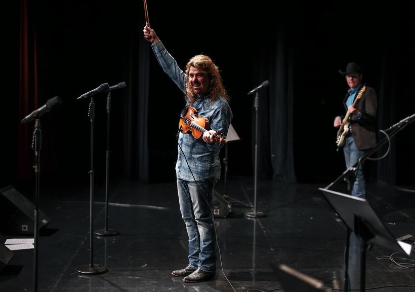 A performance on the Branson Meadows stage